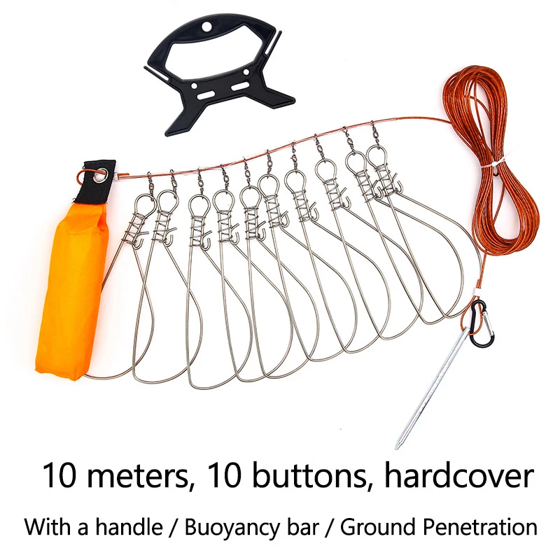 Fishing Lock Fish Buckle Tools Fishing Lock Buckle with Reel Stainless ...