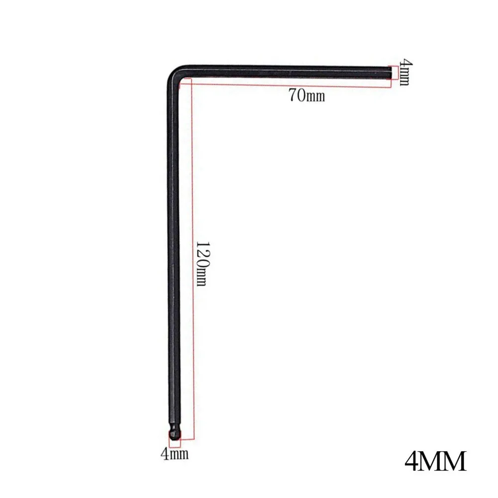 4mm 5mm Kohlenstoffstahl-Kugelkopf-Gitarren-Verstellstab-Schlüsselwerkzeuge für die Einstellung von Akustik- und E-Gitarrenhalsen und -brücken – Detail 3