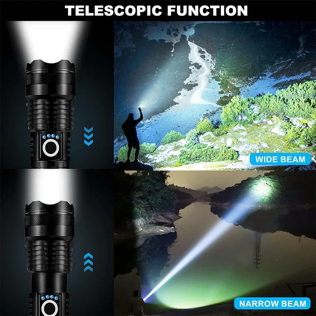 High-Power Rechargeable LED Tactical Flashlight 3