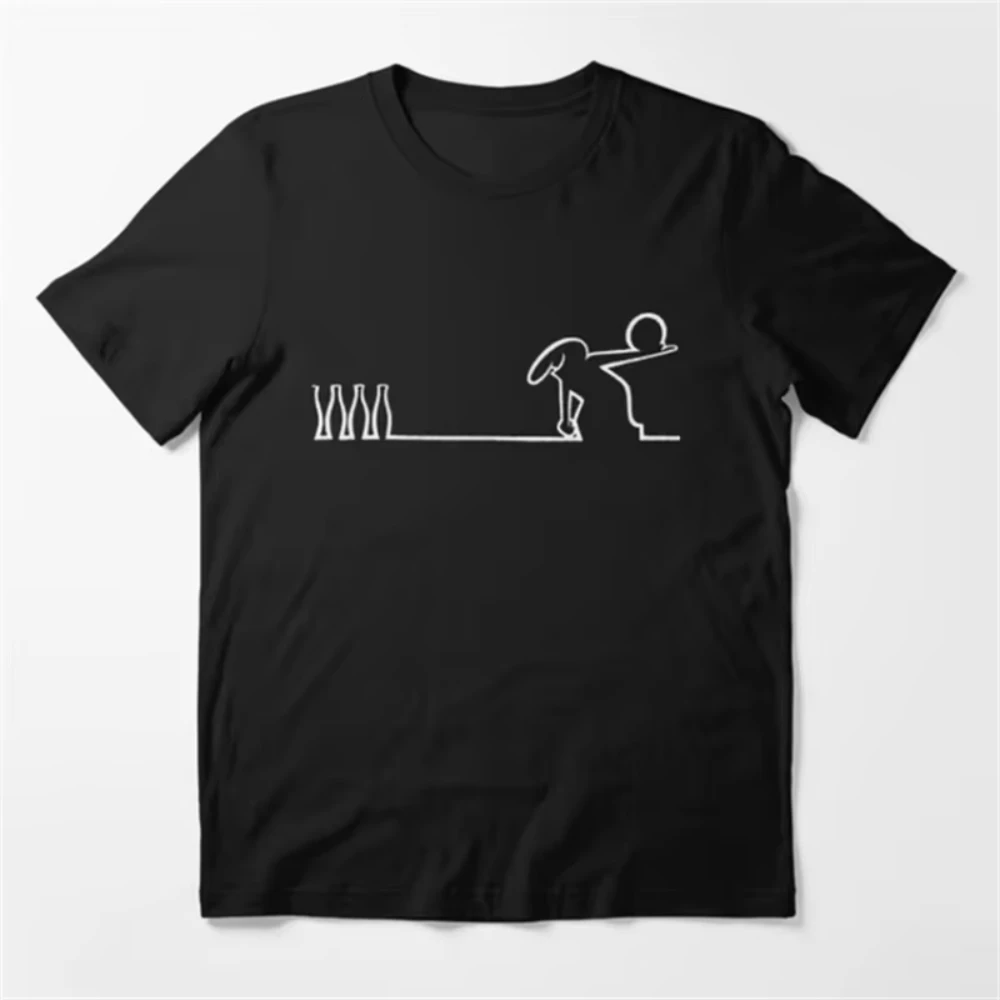 Osvaldo Cavandoli La Linea Cartoon-Print-T-Shirt für Herren und Damen, Unisex, Streetwear, modische T-Shirts, lässiges Hemd, Basic-Tops mit Rundhalsausschnitt – Detail 5