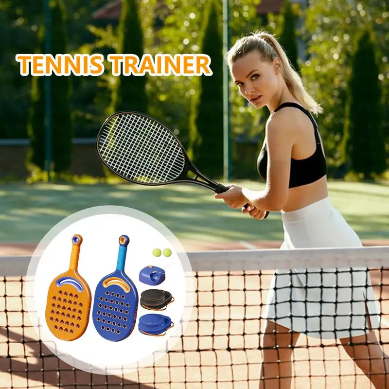 

Single Tennis Trainer Beginner's Single Play Tennis Trainer Set Hard Elasticity Practice Training Tool For Gardens Parks