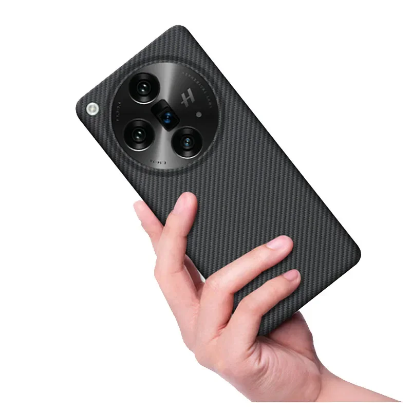 Case for OPPO Find X7 & X7 Ultra Real Carbon Fiber Aramid Anti-explosion Bulletproof Phone Protective Cover Protection Shell