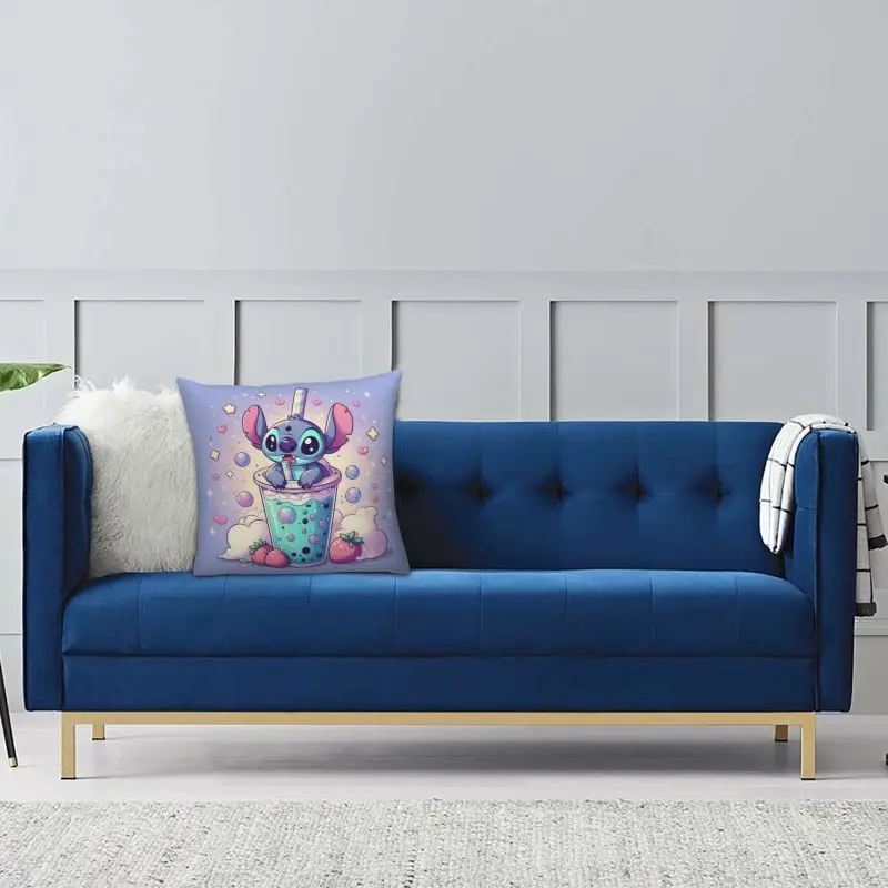 Custom Stitch Cartoon Anime Pillow Case Cushions Cover Square Pillowcase 5