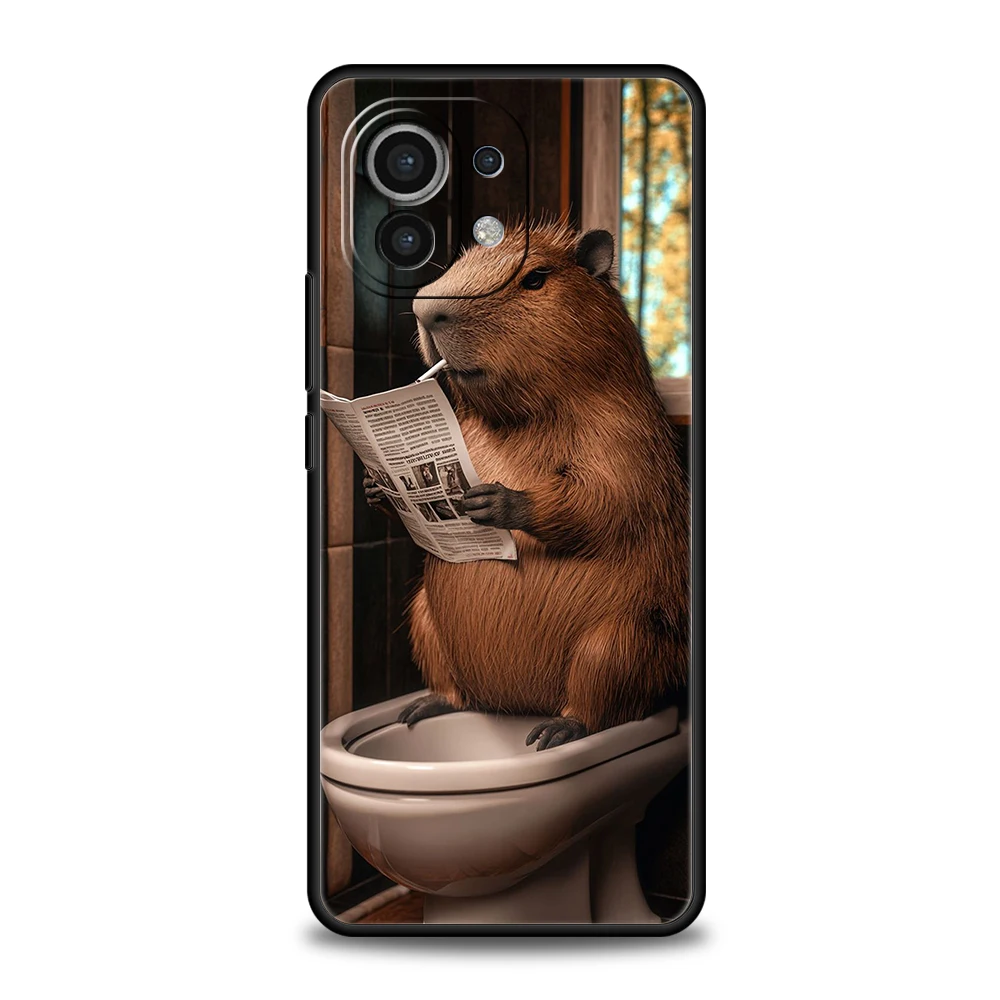 Cute Cartoon Capybara Shockproof Soft TPU Phone Case Cover