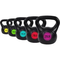 Vinyl Kettlebell Set with 75 Pound Option