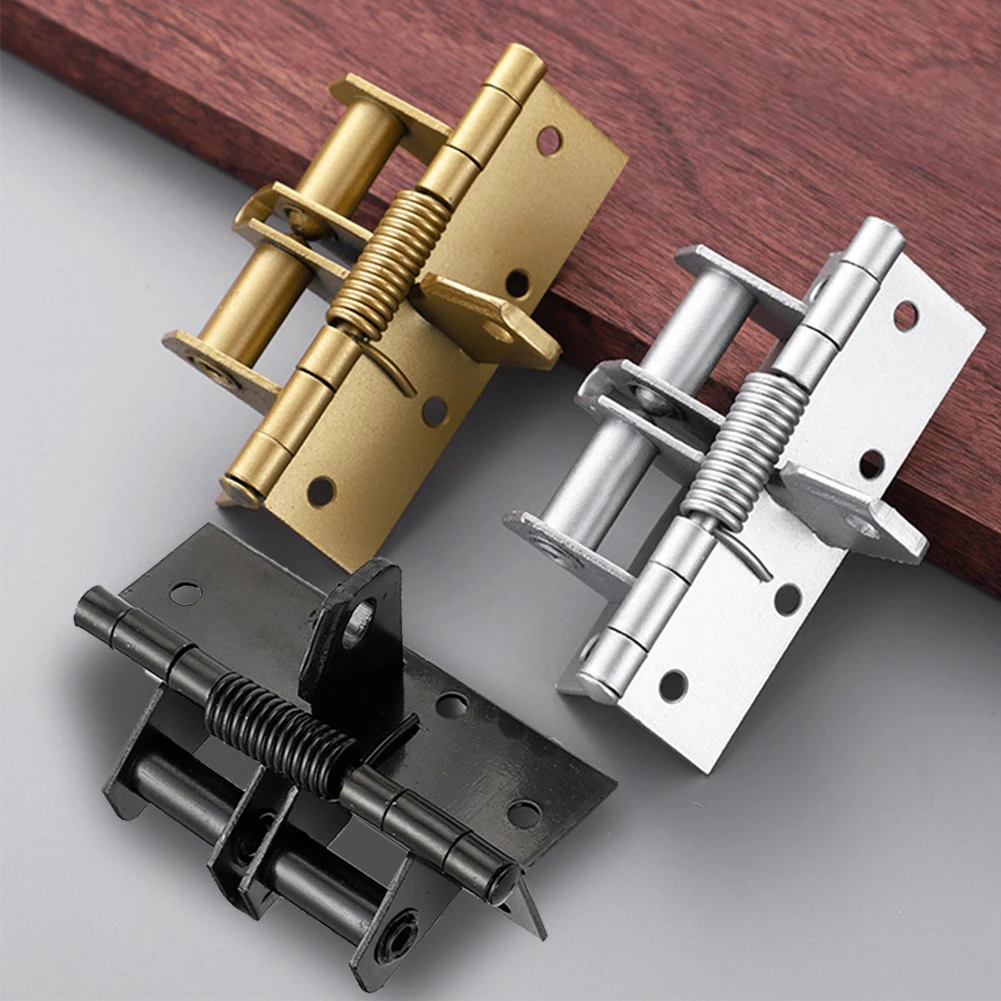 Self Closing Spring Door Hinge Mute 4 Inch Cabinet Door Hinge Invisible Automatic Closer Anti-Rust Household Hardware