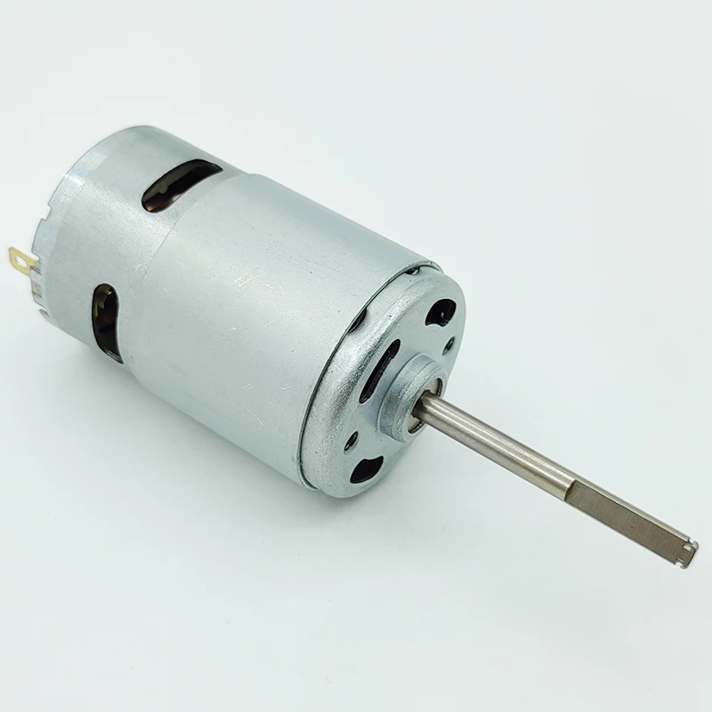 1pc 카본 브러쉬 775 모터 미니 42mm 롱 샤프트/D 샤프트 DC 12V 18V 24V 음소거 저속 대형 토크