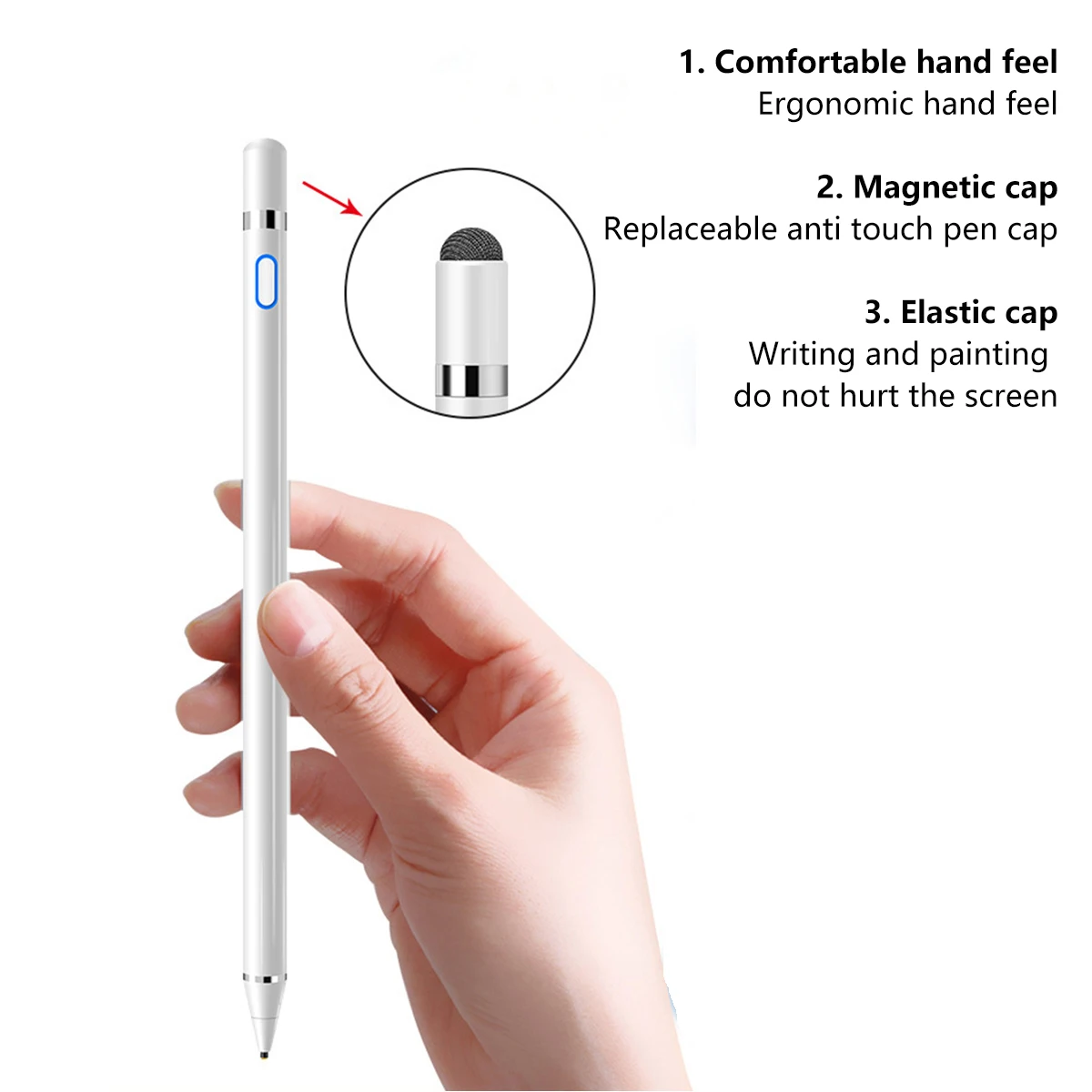 Lenovo Active Pen 2 - Capacitive Touchscreen Type Supported - Active -  Replaceable Stylus Tip - Silver - Notebook Device Supported : Target