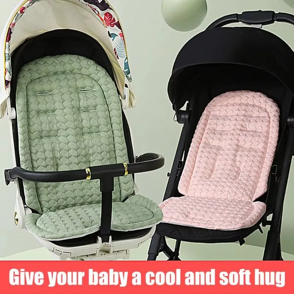 Breathable Baby Pram Cushion Stroller Accessories Solid Color Baby Stroller Cushion Soft Car Seat Pushchair Car Mat Summer