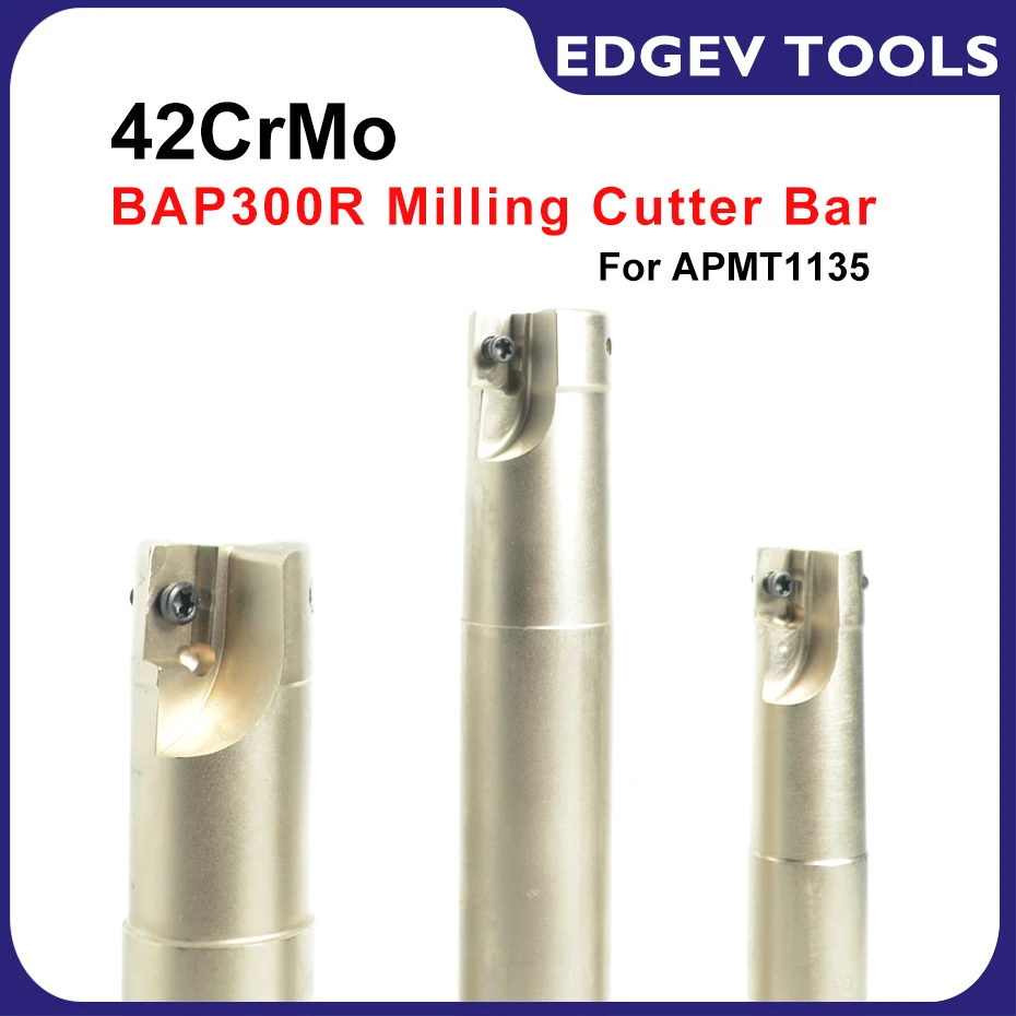 Fraise Indexable 3 Cannelures 90° BAP300R R0.8 - Pour Insert APMT1135 - Diamètre 25mm Longueur 150mm