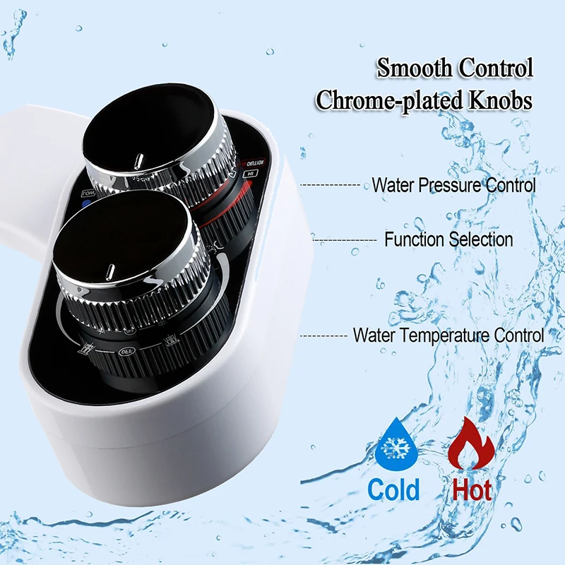 

Seat Attachment Non-Electric Water Adjustable Smart Bidet Attachment Self Cleaning Double Nozzle Hot and Cold Body