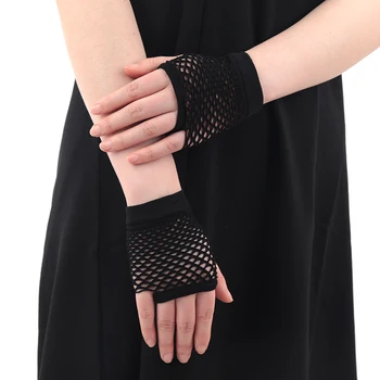 Damen sexy aushöhlen Handschuhe kurze Netz handschuhe finger lose Netz handschuhe Punkrock Nachtclub Party Arm wärmer Handschuhe-Damen sexy aush hlen Handschuhe kurze Netz handschuhe finger lose Netz handschuhe Punkrock Nachtclub Party Arm