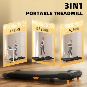 Under Desk Treadmill, Incline Walking Pad Treadmill 330lbs Capacity, 2.5HP Portable Treadmills for Home, Compact Treadmill Mini 5