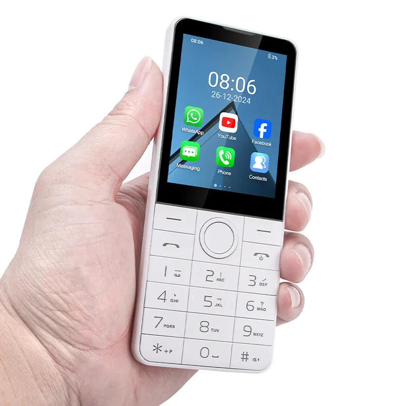 DOOV R77 4G Smart Touch Screen Keypad Mobile Phone without Camera 2.8 Inch 3GB+32GB 2100mAh Android 13 Whatsapp Hebrew keyboard 2