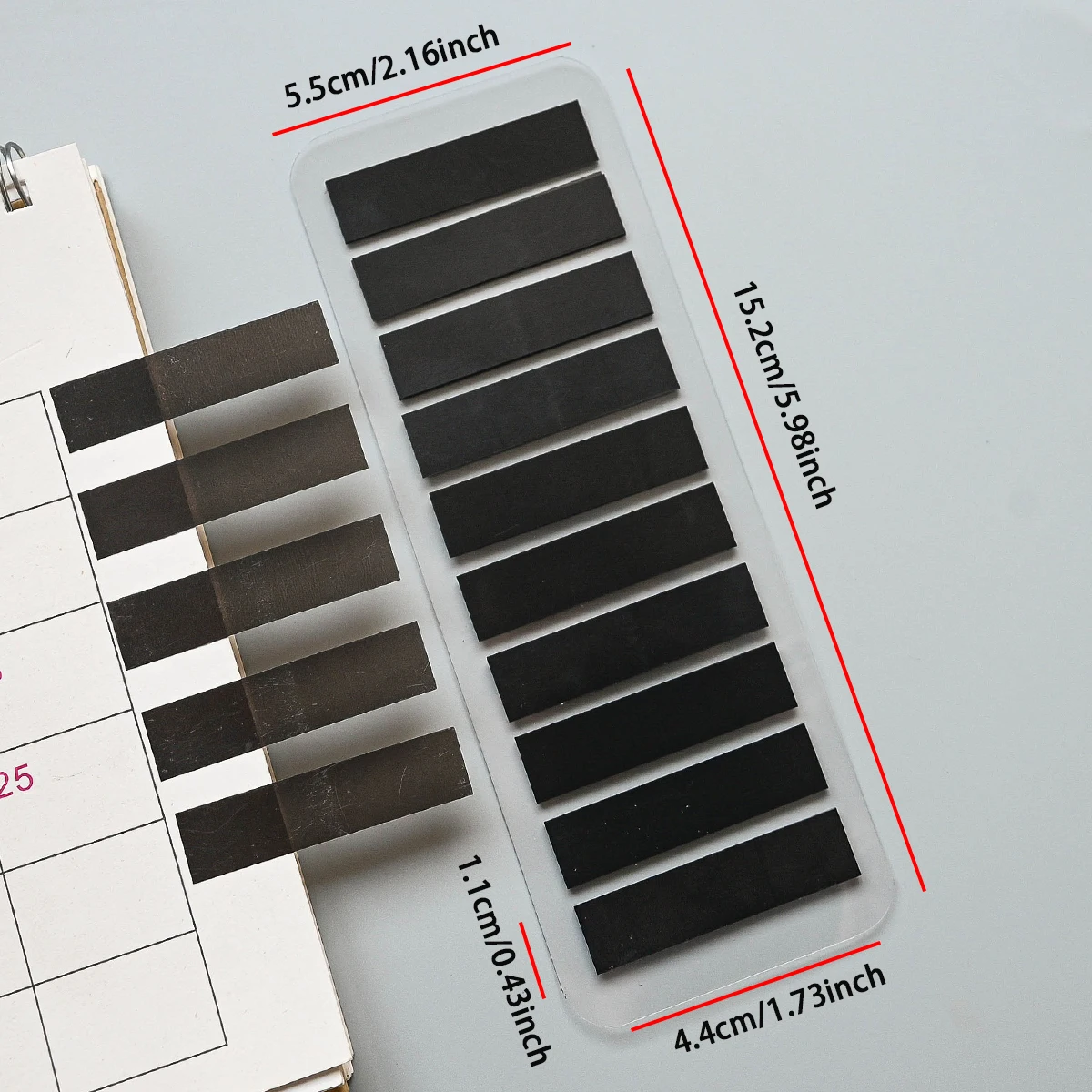 Großpackung, 200–2400 Stück, transparente Haftnotizen, Indexregisterkarten, Seitenbuchmarkierungen, Etikettenaufkleber für Seitenmarkierungen und Dokumentenklassifizierung – Detail 13