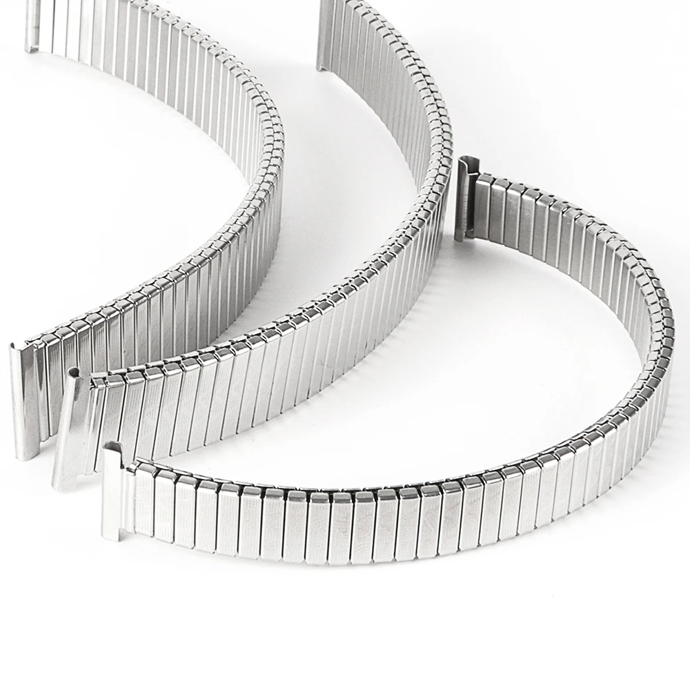 Stainless Steel Expandable Watch Strap Bracelet - Elastic Wristband Accessory