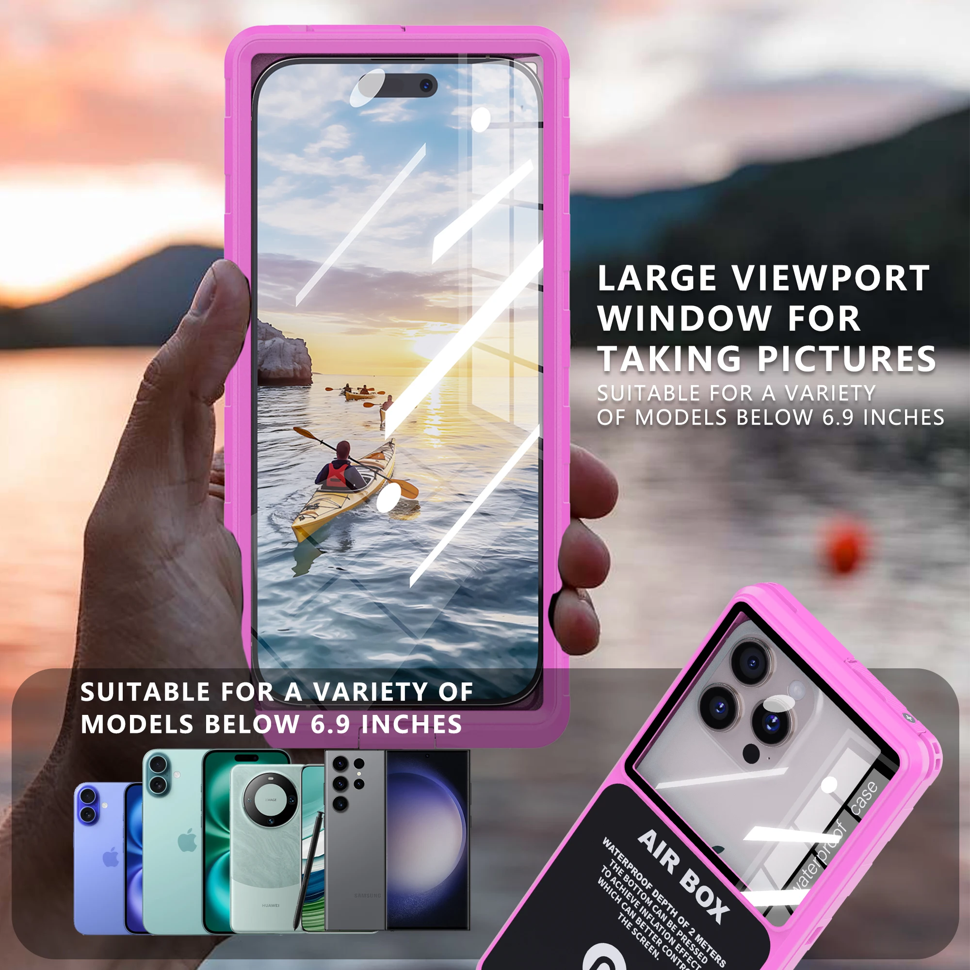 Universal Waterproof Phone Case – IP68 Rated Protection