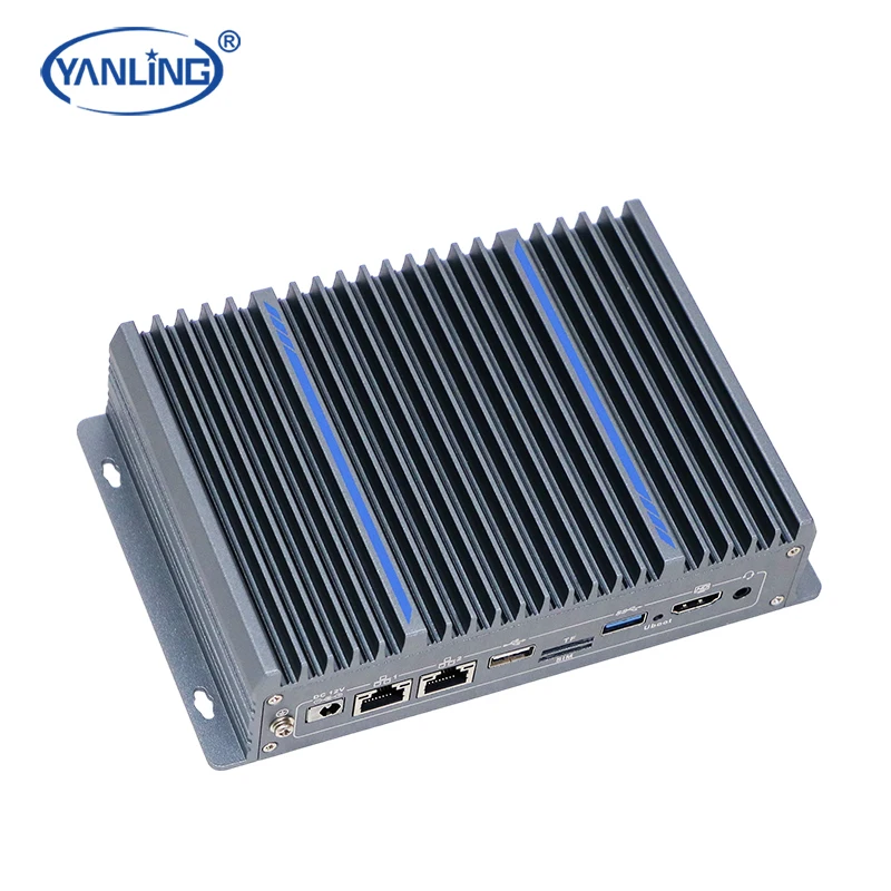 락칩 RK3588 듀얼 기가비트 이더넷 WiFi6 팬리스 임베디드 산업용 PC 9-15V 광전압 미니 PC NPU 안드로이드 우분투 재고 있음