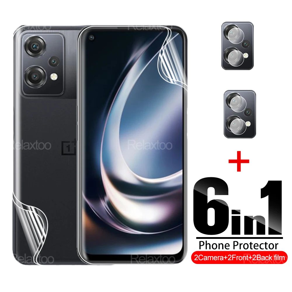 

6in1 Front Back Hydrogel Film For OnePlus Nord CE 2 Lite 5g Camera Protector One Plus Nord 2 CE2 2Lite Protective Film Not Glass