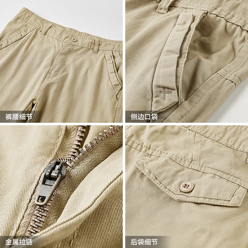 casual shorts LBL Khaki Mens Cargo Shorts Brand New Army Military Tactical Shorts Men Cotton Solid Loose Work Casual Short Pants Drop Shipping best casual shorts for men
