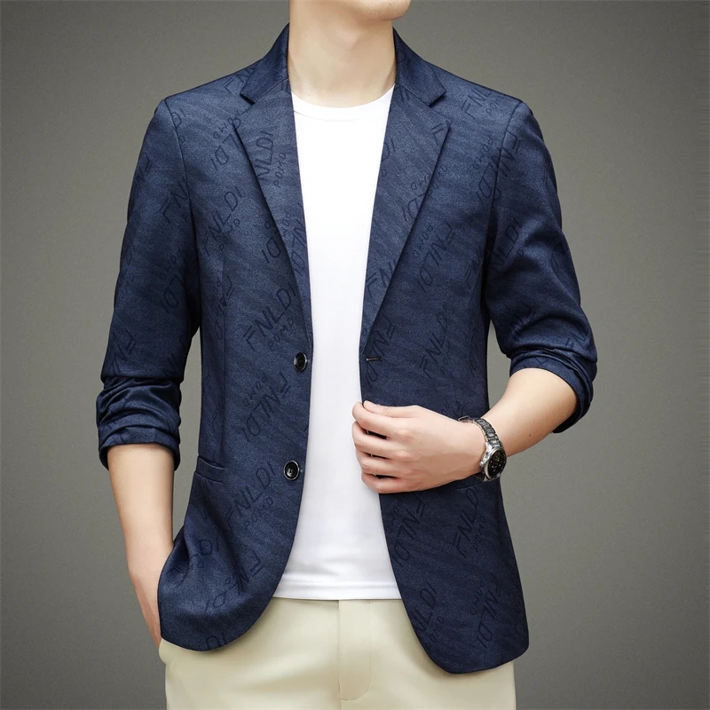 

Boutique Men's Fashion Comfortable Business Fashion Casual Korean Style British Style Dress Wedding Single Western Suit Jacket