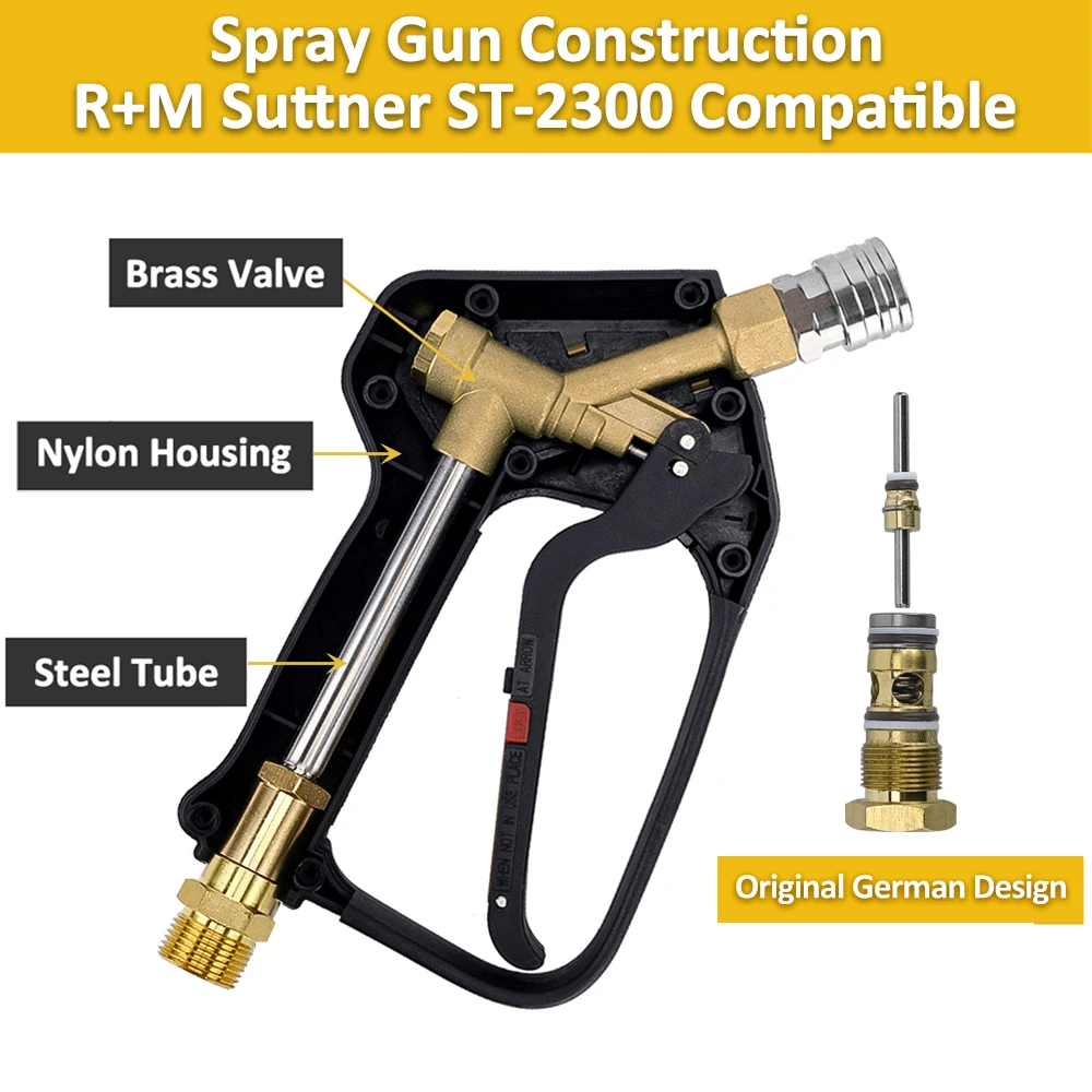 Pressure Washer Water Swivel Gun for Car Cleaning Hose Connector For Karcher Nilfisk Parkside Bosch Quick Connector 3