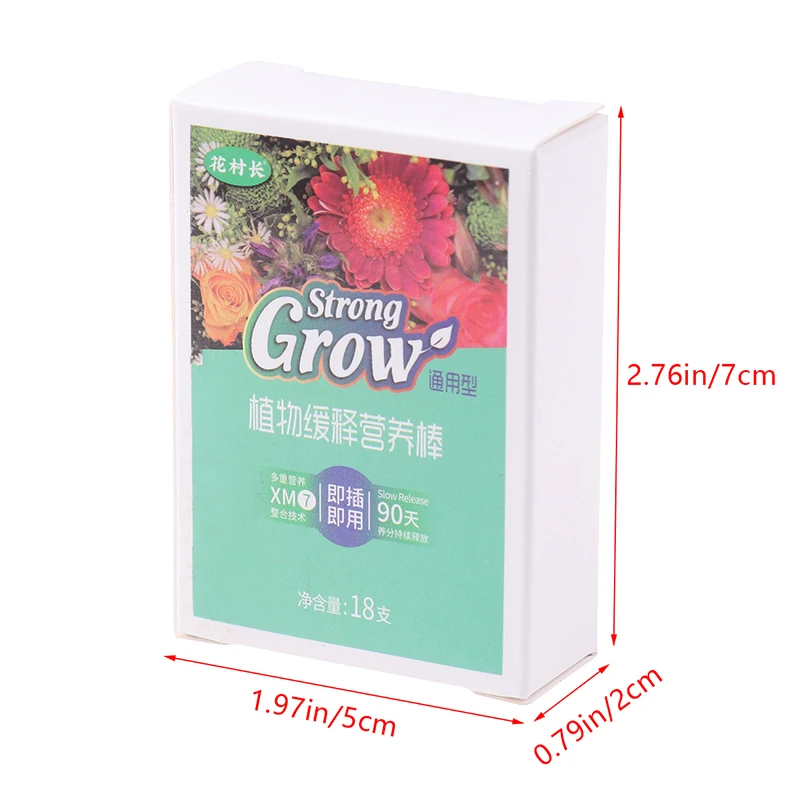 18pcs Plant Food Fertilizer Sticks Universal For Houseplants Potted Plants Nutrition Bar Various Crops
