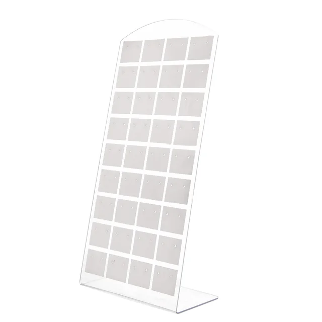87821-cc2956.jpg 2 pièces mode Portable boucles d'oreilles clous d'oreille support en plastique bijoux présentoirs boucle d'oreille vitrine organisateur support de rangement