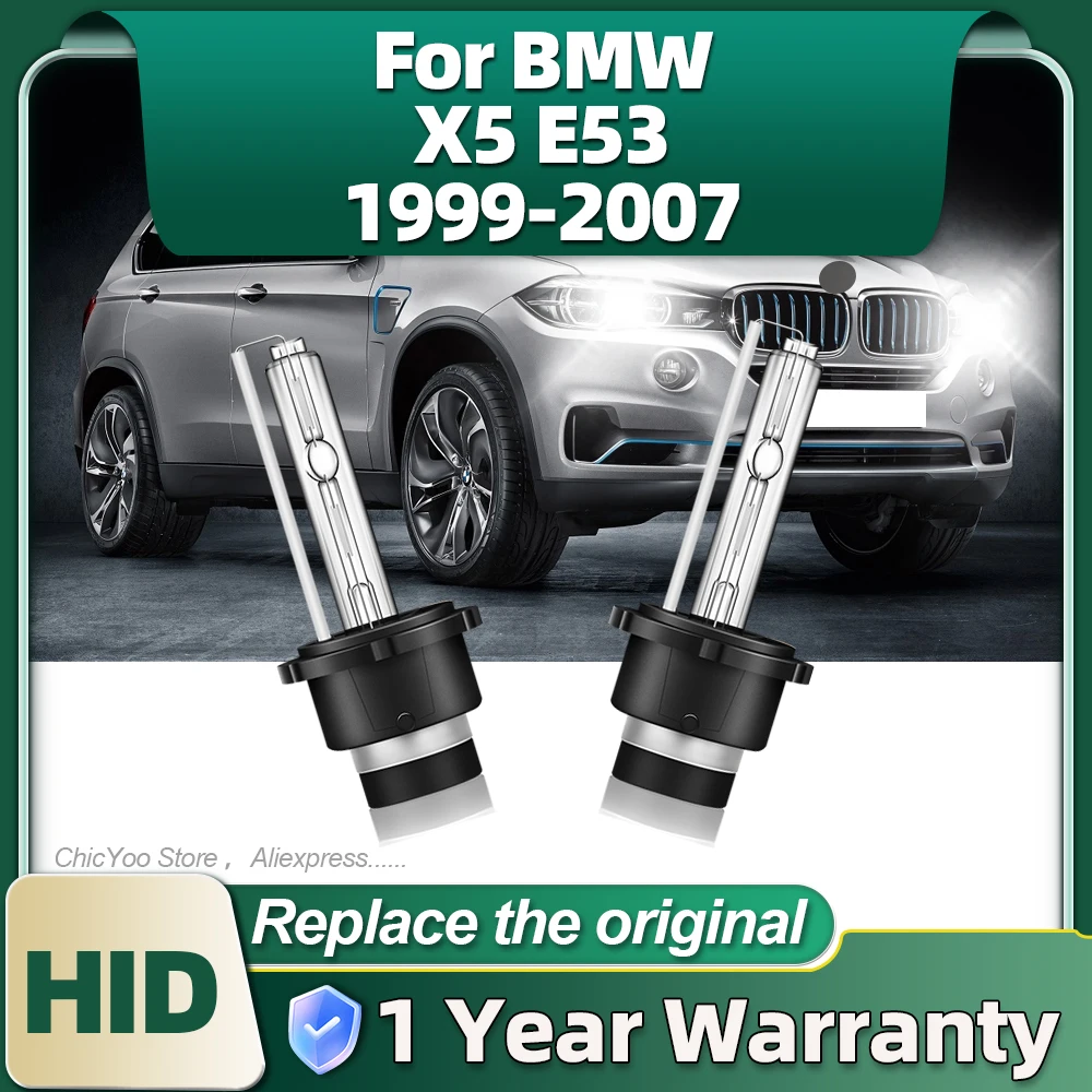 2Pcs 35W Xenon D2S HID Bulb Auto Headlight 6000K Car Light For BMW X5 E53 1999 2000 2001 2002 2003 2004 2005 2006 2007