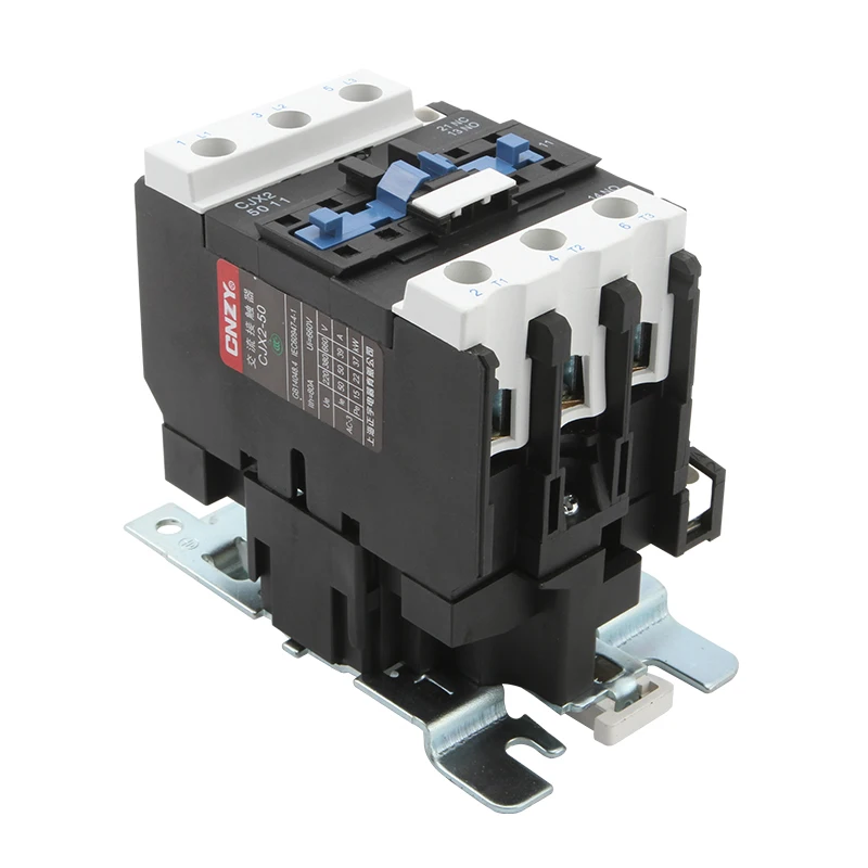 Contator Magnético Industrial do Cjx24011 5011 6511 Trilho Telemecanique do Ruído de Phase40a 50a 65a C.a. 220v 380v 110v 24v 36v