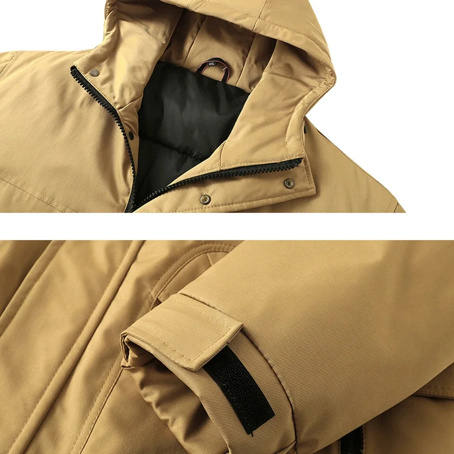 Waterproof Parkas 10XL 12XL Plus Size Winter Parkas Men Thick Jackets Hooded Coat Casual Winter Black Coat Big Size 12XL 5