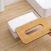 Decorative Tissue Box Cover, Transparent Grey Tissue Holder for Home and Office, Multifunctional Storage Box, Simple Tissue Box 5