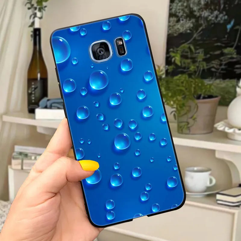 Cute Letters Soft Silicone Phone Case Cover - For Samsung Galaxy S7 Edge
