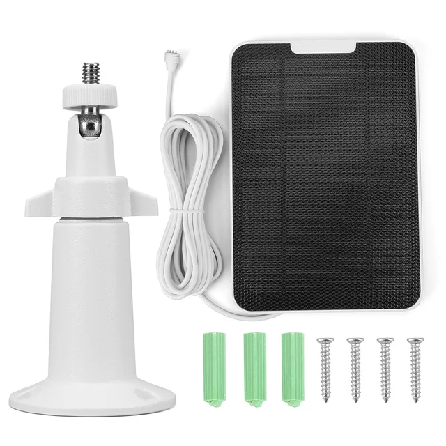 4W 5V Solar Panel Micro for Google Nest Cam Wall Mount Waterproof Solar Cell Charger 4m Charging Cable Outdoor Solar System 5