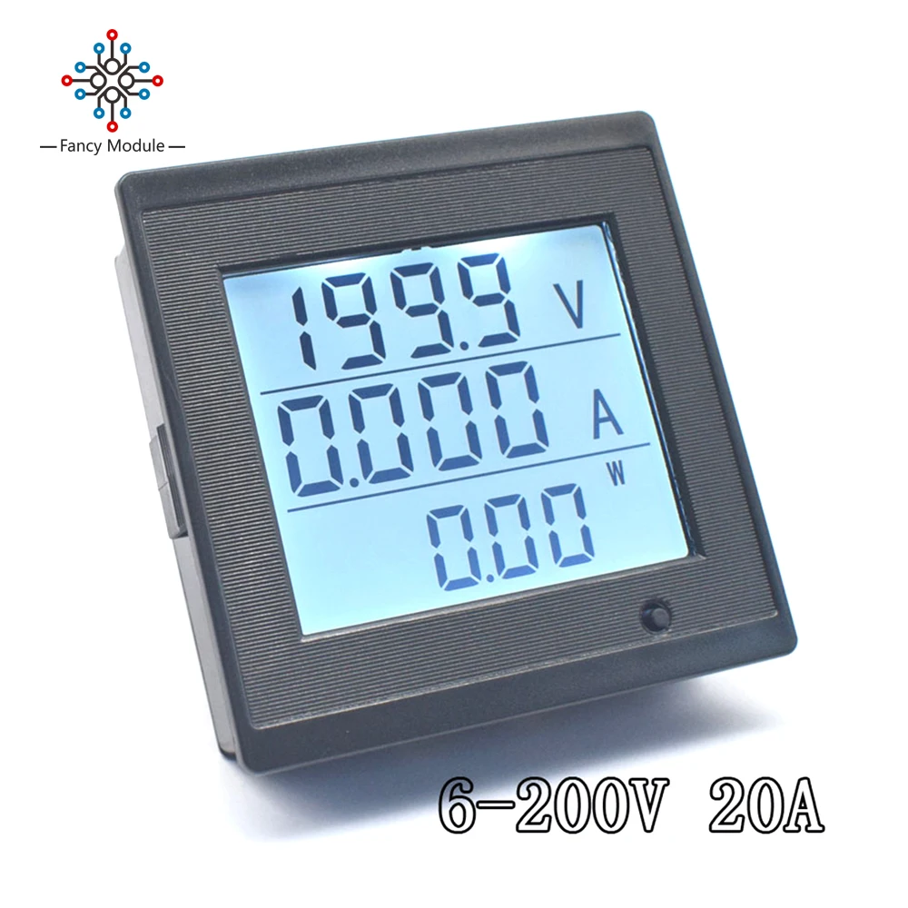 Digital Voltage Power Meter Dc Dc Meter Voltage Current Power Dc 6