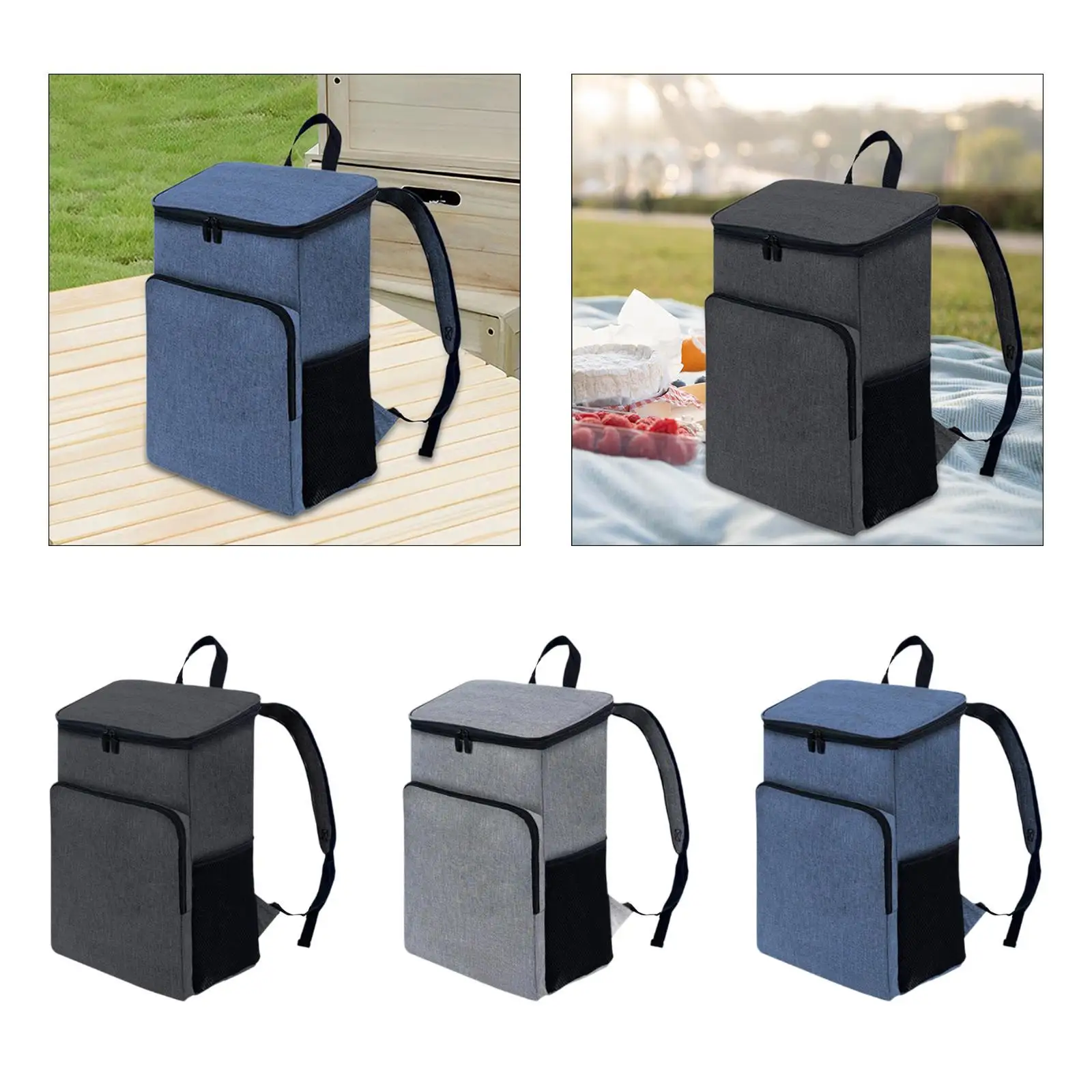 Backpack Cooler, Insulated Cooler Rucksack, Lunch Cooler, Rucksack, Thermal Bag Cooler Bag for Men Women Hiking Traveling