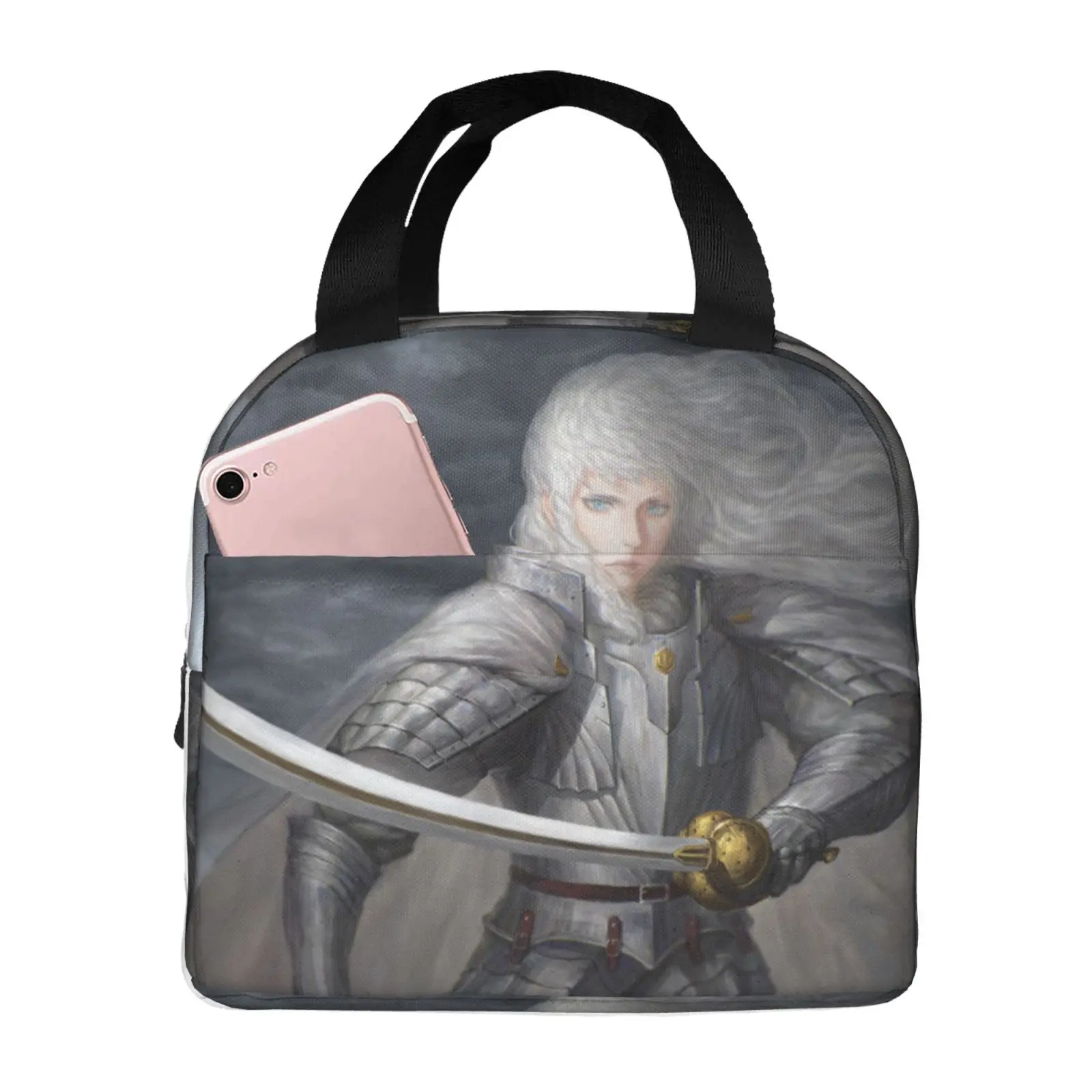 

Ланч-бокс Legend of Sword Wind Griffith с японским аниме, термальная Портативная сумка для женщин и детей, мультяшная сумка для ланча, модные сумки-тоут