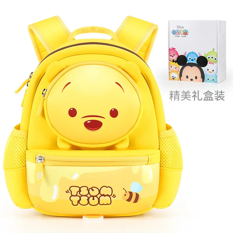 2023 Disney New Kindergarten Bag For Boys Girls TSUM Age 2-8 Primary Student Shoulder Orthopedic Backpack Large Capacity Mochila