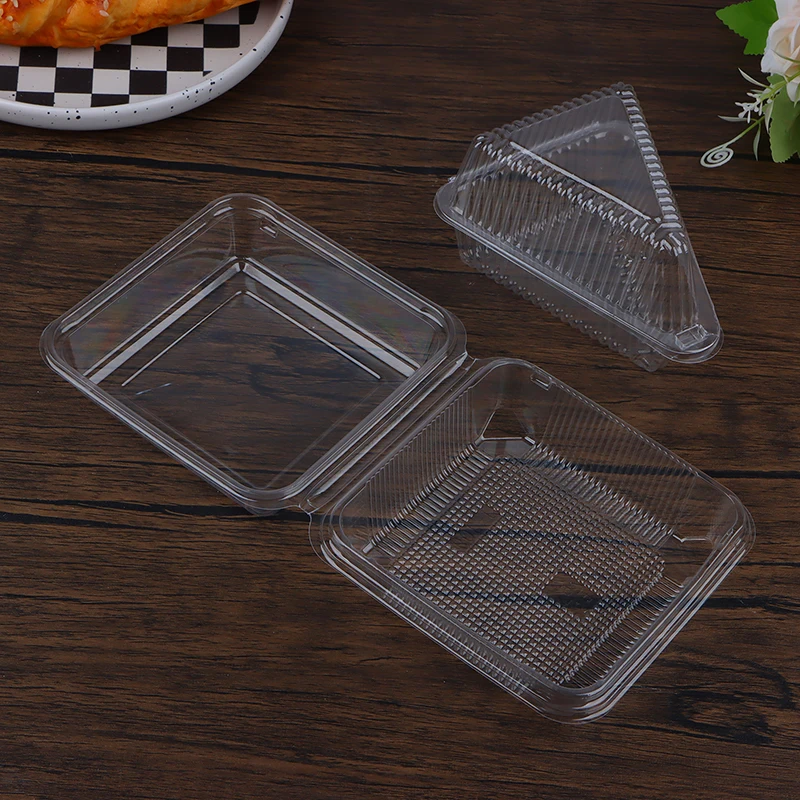 10Pcs Triangle and Square Cheesecake Boxes, Pie Holders and Cake Slice Containers, DIY ... - SKU TSCB1845 - UGI Packaging