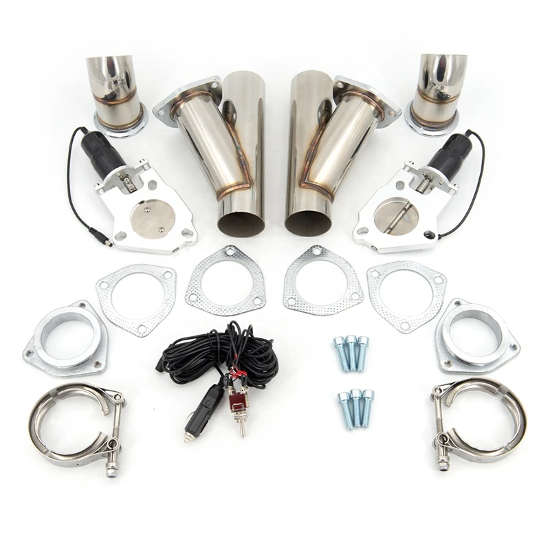 Oem Custom Double Ss304 Scarico Down Pipe E-Cut Out Valve Kit Accessori Per Auto Modificati