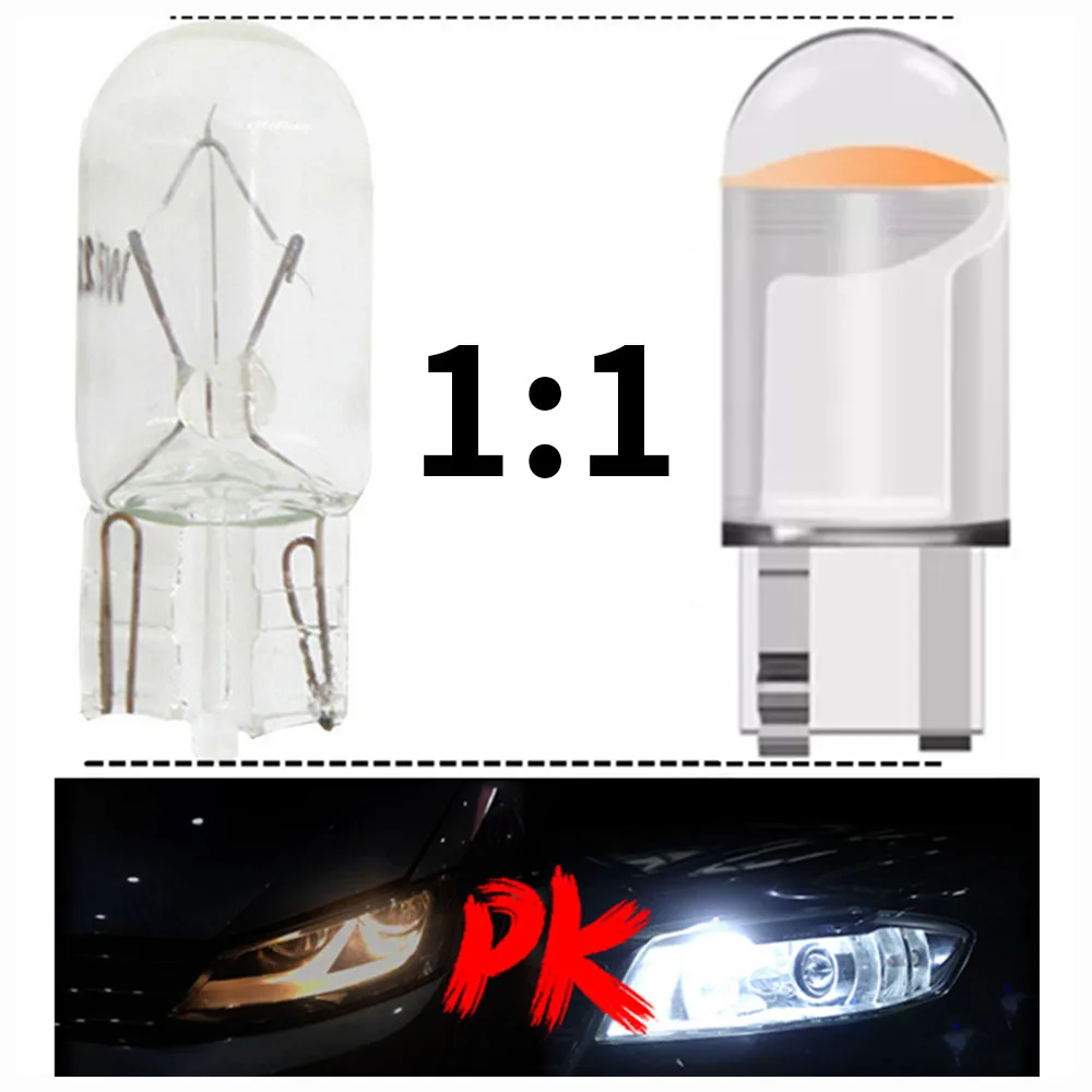 Infitary-ڵ LED T10 COB Ĩ   12V 24V, ڵ   õ б, ȣ  W5W,  , 10 
