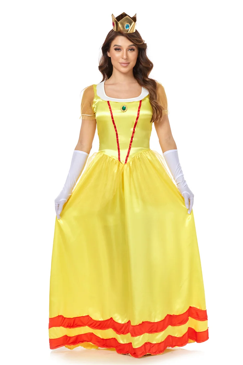 

Adult Halloween Cosplay Cinderella Costume Bella Princess Dress Long Stage Outfits Beauty with Beastbelle Party Fancy Dress