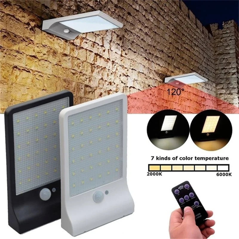 36/48LED Solar Power Motion Sensor Garden Security Lamp Outdoor Waterproof Light Garden Wall Lamp Solar Lights For Outdoor