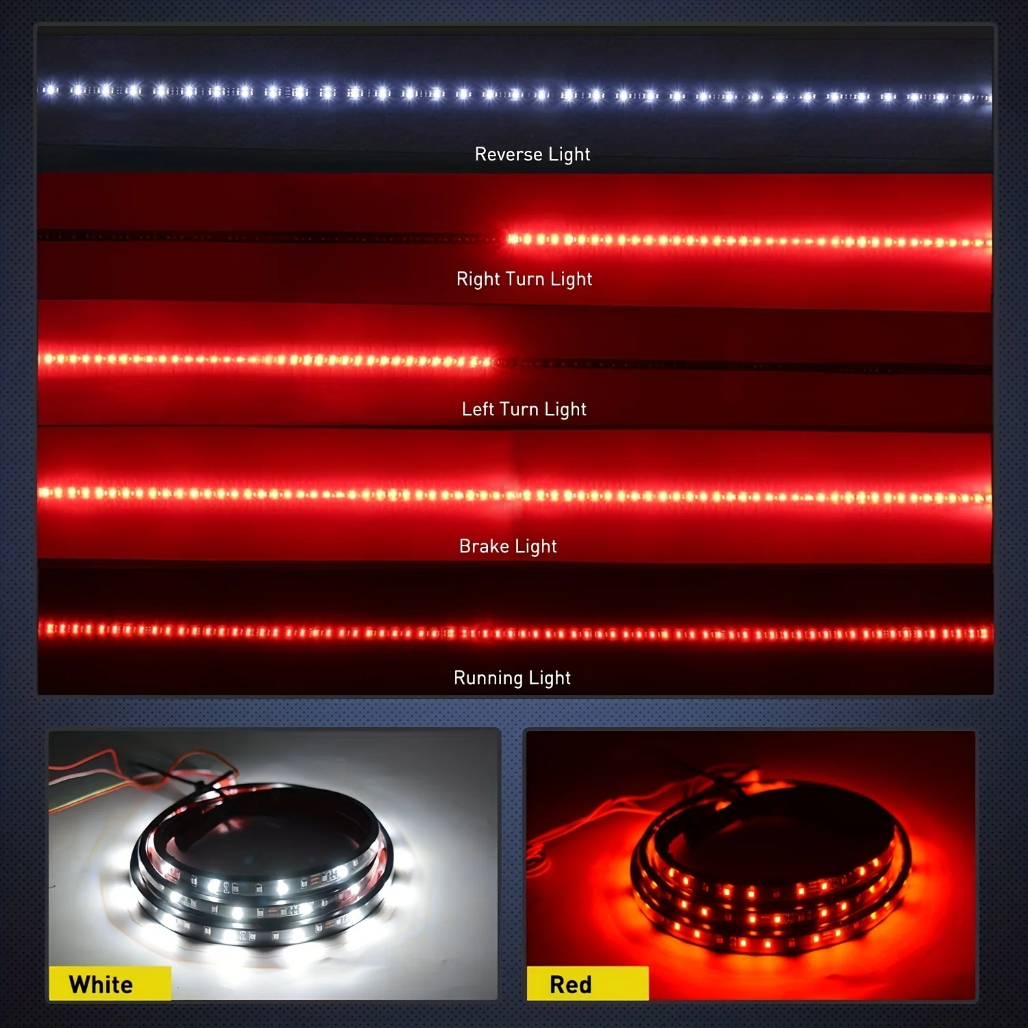 รูปสินค้า 60 นิ้ว LED ไฟท้ายกระบะ บาร์แสงสว่าง Tailgate สำหรับรถบรรทุก