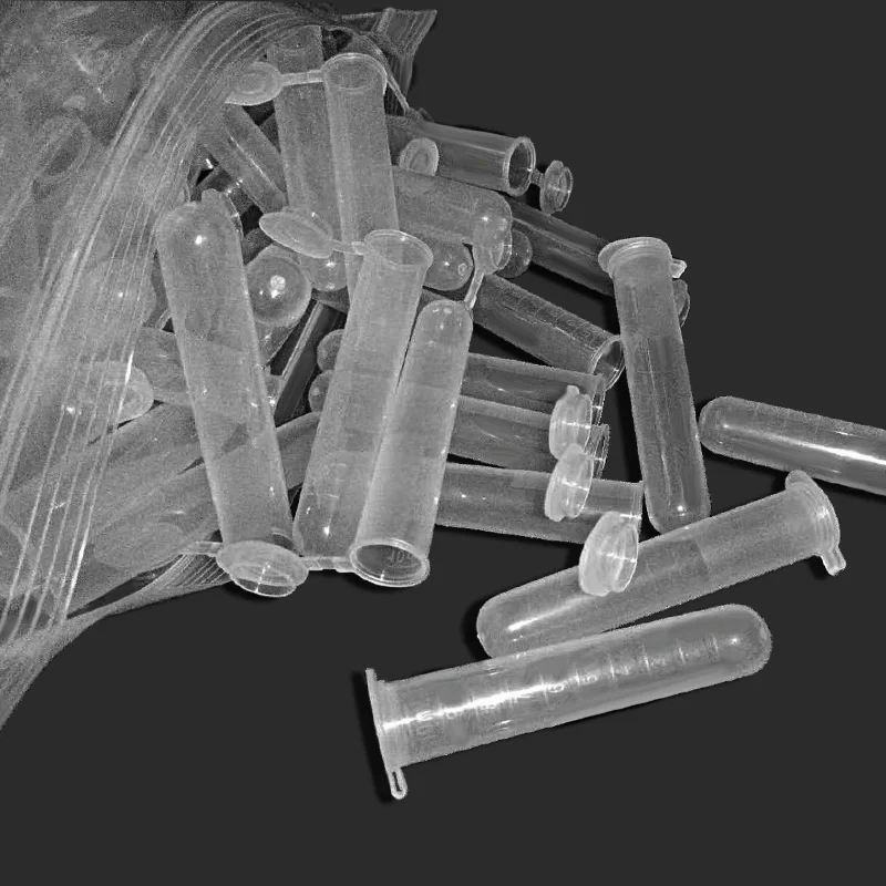 200pcs/bag 10ml Micro Centrifuge Tube Vial Clear Plastic Tubes Vials Sample Lab Container