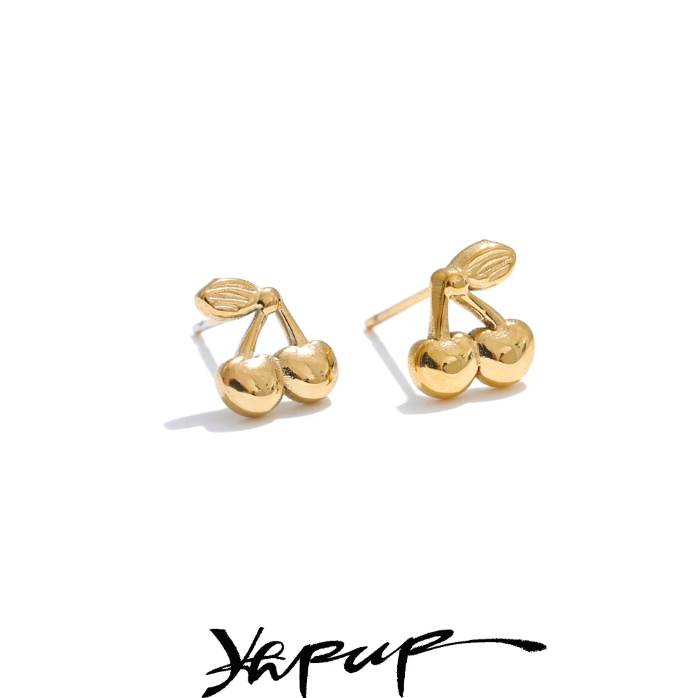 Yhpup Earrings 316L Stainless Steel 18K PVD Plated