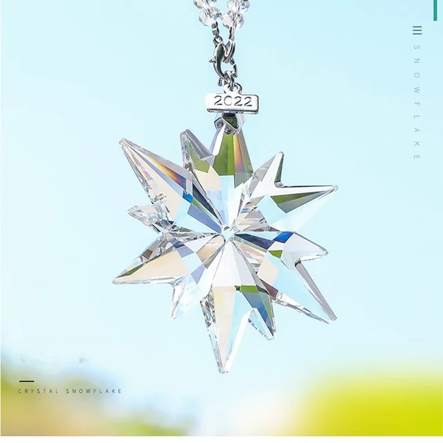Díszek Autó Lógó Kristály Napsütő Medál Dekoráció Feng Shui Függő Háztartási 2022 Karácsony 2023 Új Igen Ajándék - Image 5