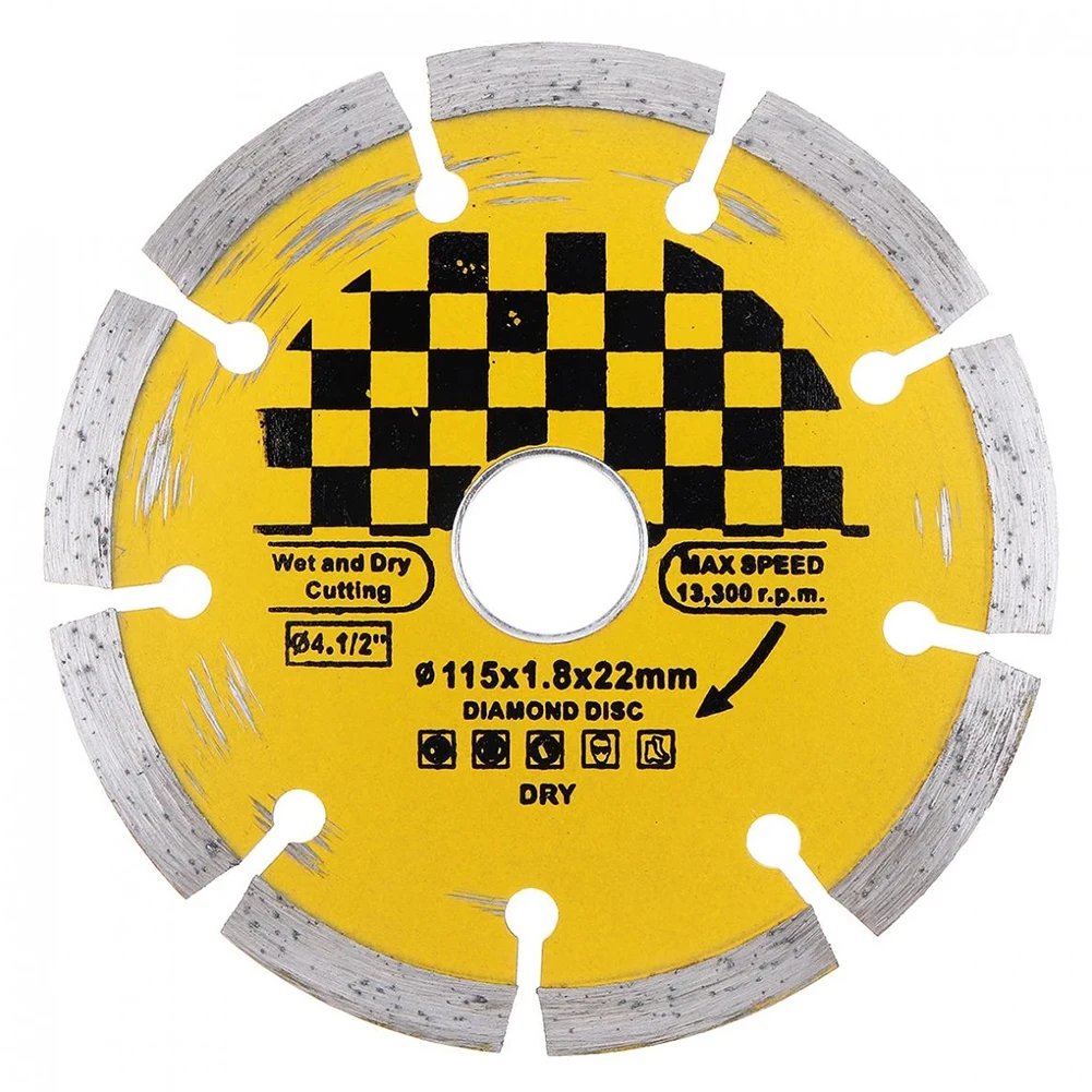 115mm Diamond Dry Cutting Disc Circular Saw Blade Cutting Blades Disk For Marble Granite Stone Tile Power Tool Accessories 105mm 115mm 125mm 180mm diamond tile blade porcelain cutting blade circular saw blades for cutting ceramic tile marble granite