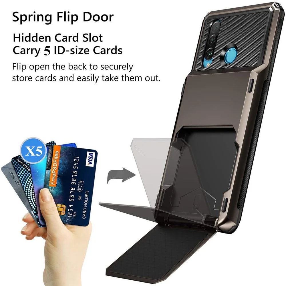 Premium Credit Card Holder Wallet Case with ID Slots