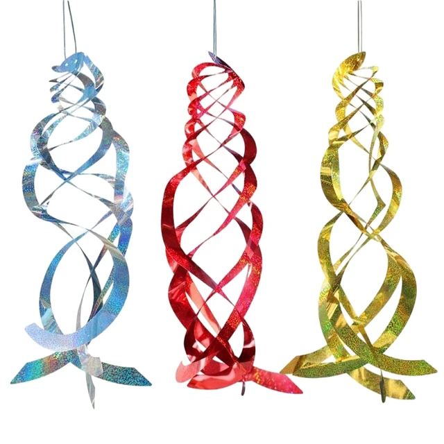 Madárcsökkentő Szalag Fényvisszaverődésgátló Ültetvényes Taszító Szerszám Kültéri Függő Forgó Szélfutók Kert Dekoráció - Image 2